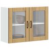 vidaXL Armoire murale de cuisine avec porte en verre Lucca