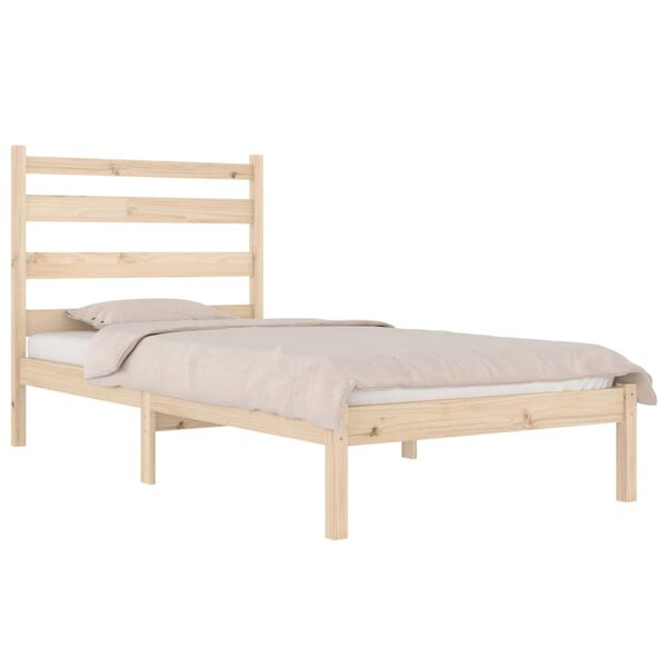 vidaXL Cadre de lit sans matelas bois massif 100x200 cm