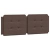 vidaXL Cadre de lit sans matelas Zadar marron 140x190 cm similicuir