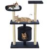 vidaXL Arbre &agrave; chat avec griffoirs en sisal 95 cm Bleu fonc&eacute;