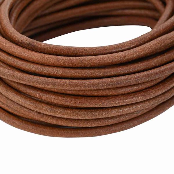 vidaXL Corde en Cuir Marron Clair Ø5 mm x 10 m Cuir