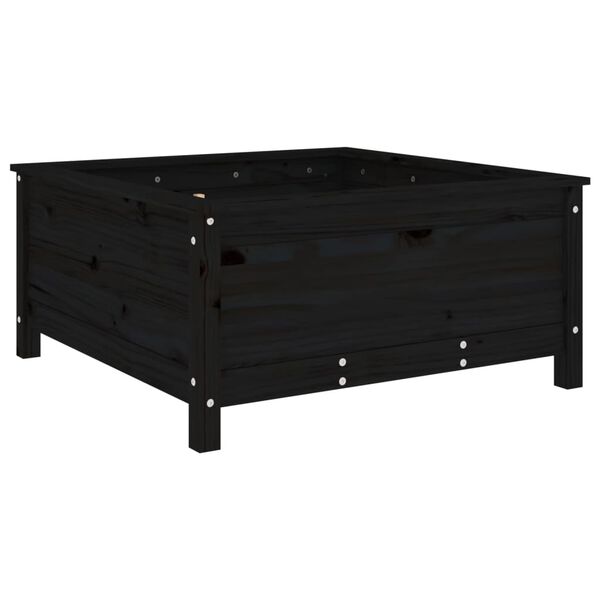 vidaXL Jardini&egrave;re noir 82,5x82,5x39 cm bois massif de pin