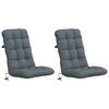 vidaXL Coussins de Chaise &agrave; Dossier Haut en 2 Pi&egrave;ces VIANEN