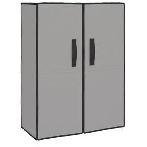 vidaXL Armoire &agrave; chaussures Gris 60x28x90 cm Tissu