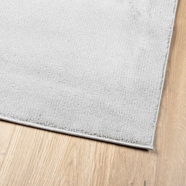 vidaXL Tapis OVIEDO &agrave; poils courts gris 80x250 cm