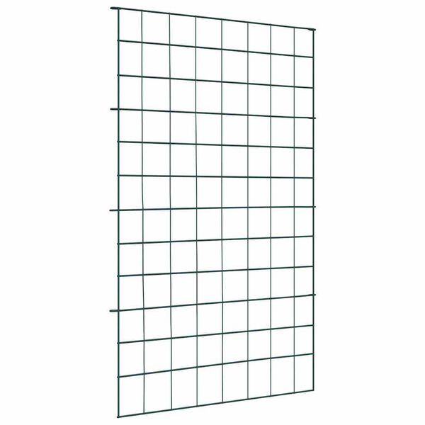 vidaXL Ensemble de cl&ocirc;ture de jardin 8 pcs Vert 50 x 80 cm Acier