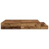 vidaXL Cadre de lit avec rangement Bois ancien 236,5 x 160 x 31,5 cm