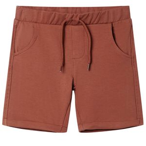 Short pour enfants avec cordon de serrage marron 128