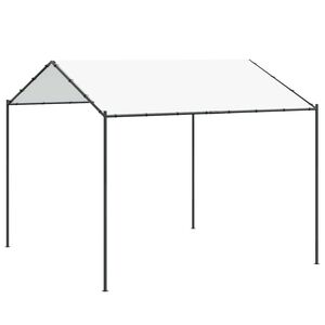 vidaXL Pavillon 4 x 4 x 2,6 m Blanc Acier et Polyester 180 gsm