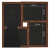 vidaXL Collage de cadres photo pour photo de 4x(13x18 cm) Marron MDF