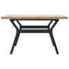 vidaXL Table basse cadre en Y 80x80x45,5cm bois de pin massif et acier