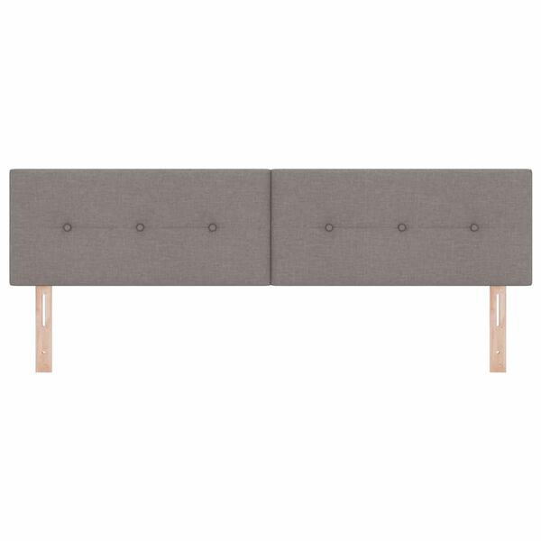 vidaXL T&ecirc;te de lit avec t&ecirc;te de lit Taupe 180 cm Cuir synth&eacute;tique