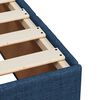 vidaXL Sommier &agrave; lattes de lit avec matelas Bleu 90x200 cm Tissu