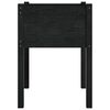 vidaXL Jardinières 2 pcs Noir 50x50x70 cm Bois de pin massif