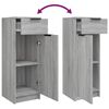 vidaXL Ensemble d'armoires de salle de bain 3 pcs sonoma gris
