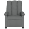 vidaXL Fauteuil inclinable en tissu gris foncé