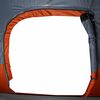 vidaXL Tente de camping &agrave; d&ocirc;me 4 personnes gris et orange imperm&eacute;able