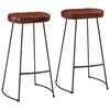 vidaXL Ensemble de bar 3 pcs bois de manguier brut massif et m&eacute;tal