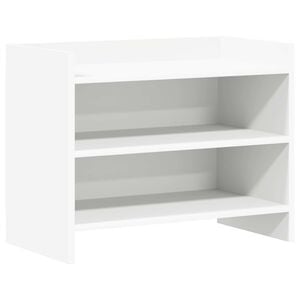 vidaXL Meuble TV 60 x 33 x 47 cm Blanc Bois d'ing&eacute;nierie