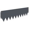 vidaXL Bordure de Pelouse 10 pc m&eacute;tal