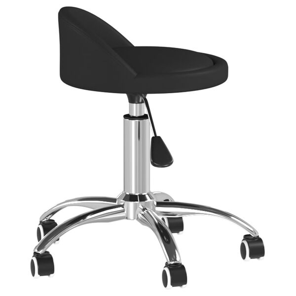 vidaXL Tabouret de massage Noir Similicuir