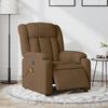 vidaXL Fauteuil inclinable de massage électrique marron tissu