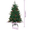 vidaXL Sapin de No&euml;l artificiel Vert 150 cm PVC, m&eacute;tal et plastique