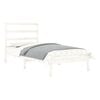 vidaXL Cadre de lit sans matelas blanc 75x190 cm bois massif