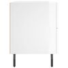 vidaXL Tables de chevet 2 pcs blanc brillant 40x35x47,5 cm