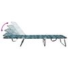 vidaXL Chaise longue pliante Multicolore 188 x 57 x 86,5 cm Polyester