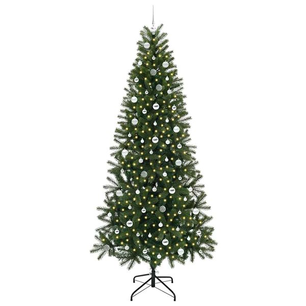 vidaXL Sapin de No&euml;l artificiel avec 300 LED Vert 240 cm PE et PVC