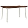 vidaXL Table &agrave; manger en bord vivant 140 x 80 x 75 cm