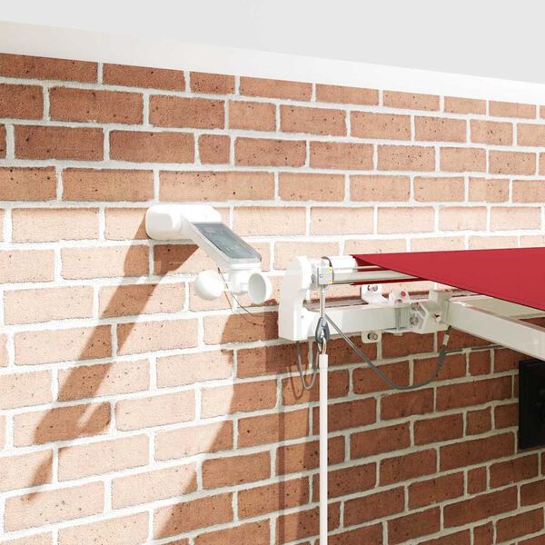 vidaXL Auvent R&eacute;tractable Rouge 450 &times; 300 cm Polyester et m&eacute;tal