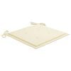 vidaXL Chaises de jardin avec coussins lot de 2 Teck solide et acier