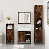 vidaXL Armoire de lavabo de salle de bain ch&ecirc;ne fum&eacute; 65x33x60 cm