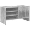 vidaXL Meuble &agrave; vinyles Gris b&eacute;ton 78,5 x 35 x 45 cm Bois d'ing&eacute;nierie