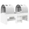 vidaXL Lit avec Tunnel 4 pcs Blanc Bois d'ing&eacute;nierie