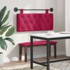 vidaXL T&ecirc;te de lit suspendue Bordeaux 110 x 55 x 7 cm Velours