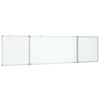 vidaXL Tableau blanc magn&eacute;tique pliable 200x50x1,7 cm aluminium