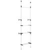 vidaXL Syst&egrave;me de garde-robe t&eacute;lescopique barres et &eacute;tag&egrave;re Aluminium