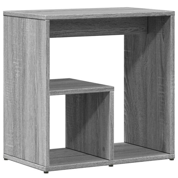 vidaXL Table d'appoint Sonoma gris 50x30x50 cm Bois d'ing&eacute;nierie