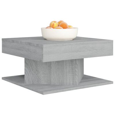 vidaXL Table basse Sonoma gris 57x57x30 cm Bois d'ingénierie