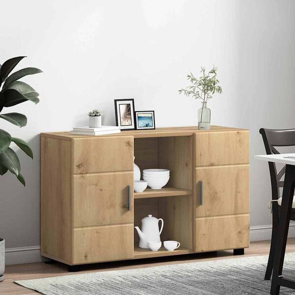 vidaXL Buffet Ch&ecirc;ne artisanal 88,5 x 30,5 x 55,5 cm Bois d'ing&eacute;nierie