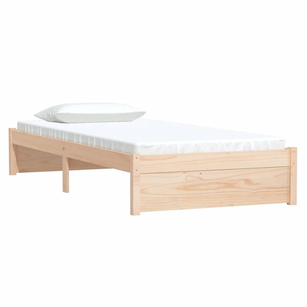 vidaXL Cadre de lit sans matelas bois massif 90x190 cm