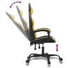 vidaXL Chaise de jeu pivotante Noir et dor&eacute; Similicuir