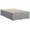 vidaXL Sommier &agrave; lattes de lit avec matelas Gris clair 120x200cm Tissu