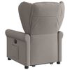 vidaXL Fauteuil inclinable taupe tissu