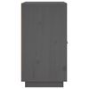 vidaXL Buffet Gris 65,5x40x75 cm Bois massif de pin