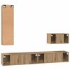 vidaXL Meuble TV mural 4 pcs Ch&ecirc;ne artisanal Bois d'ing&eacute;nierie