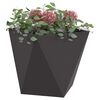 vidaXL Jardini&egrave;re 2 pcs Noir 50 x 50 x 50 cm Acier